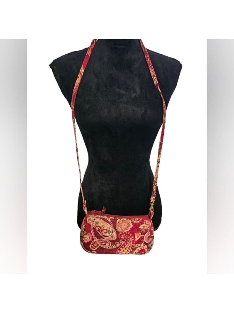 Vera Bradley Red Paisley Crossbody Bag